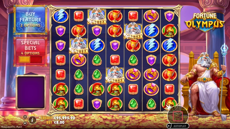 Fortune of Olympus Slot Features